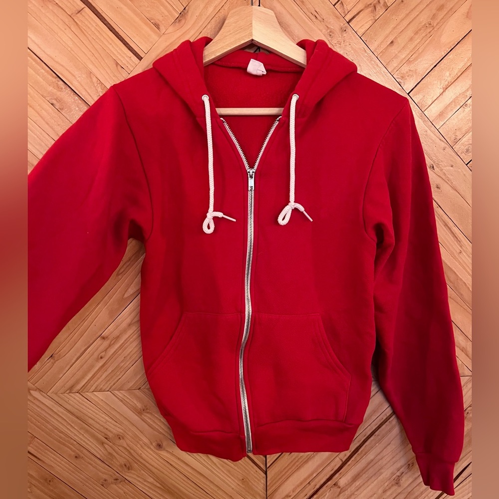 Original American Apparel Unisex Fleece Zip Hoodie